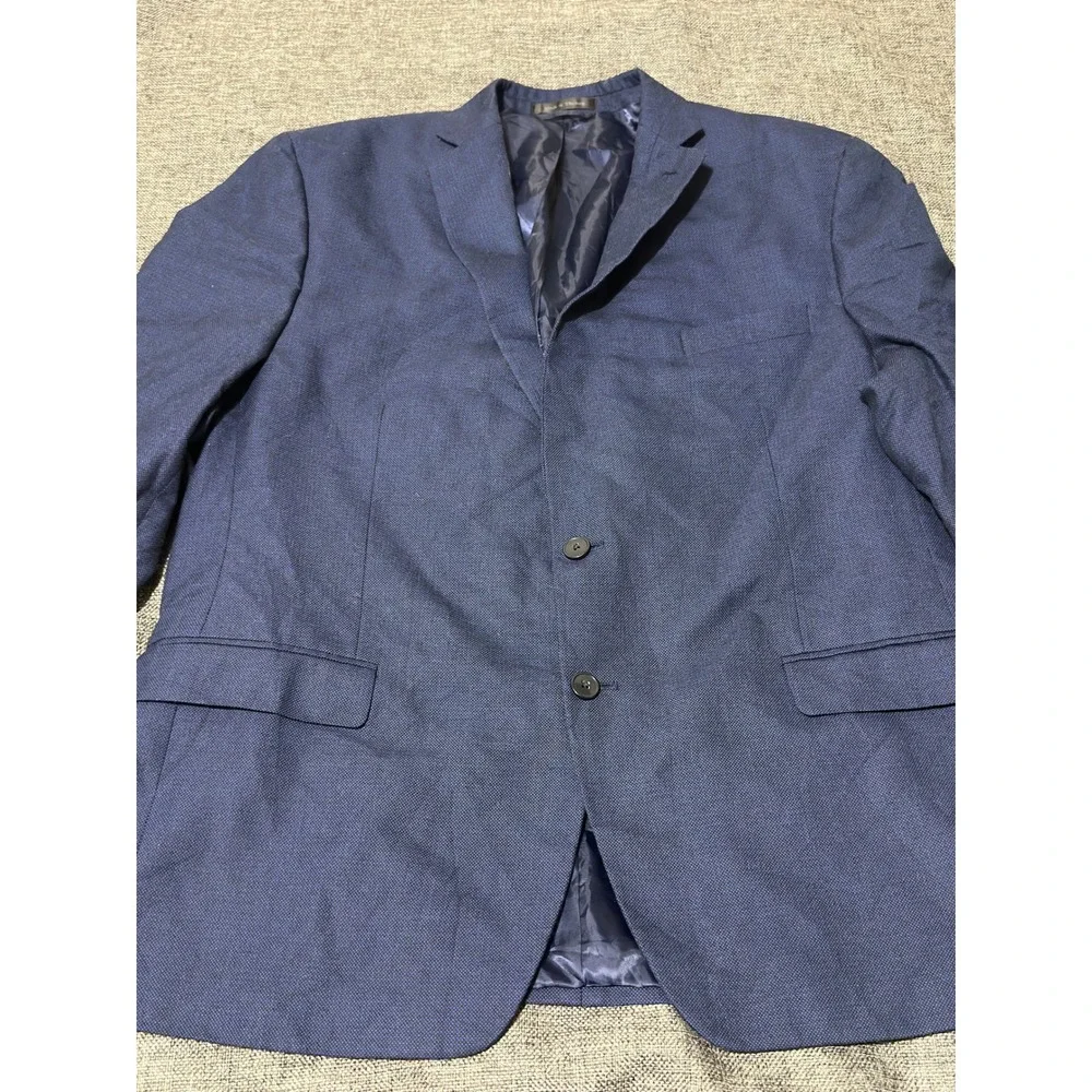 Van Heusen Mens Blazer Blue Two Button Professional